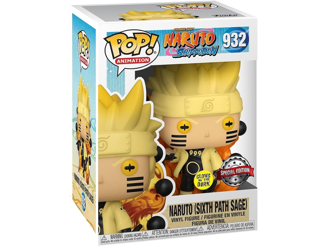 Figura Pop Naruto Uzumaki Naruto Sabio de los Seis Caminos Glow B.active