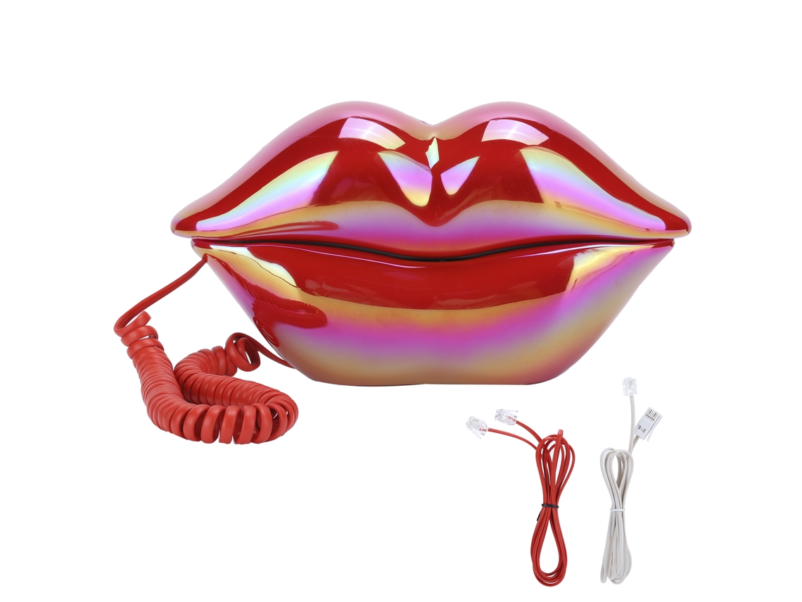 Teléfono Lips Wx-3016 De Diseño, Galvanizado, Con Almacenamiento De Números De Ee. Uu./reino Unido.