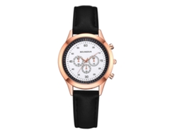 Reloj De Pulsera Analógico De Cuarzo Para Enamorados Con Pantalla Redonda Ultradelgada De Doble Escala.