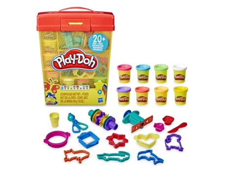 Blocs de Construcción PLAY-DOH Súper Maletín (Edad Mínima: 3 Años - 6,7 x 27 x 33 cm)