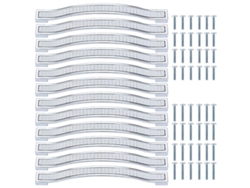 Manejas De Cristal Para Armarios, Tiradores De Zinc Alloy Con Piedras, Distancia De Agujeros 160mm, 12 Piezas