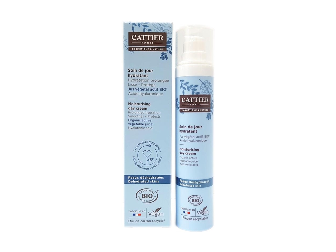 Cattier - Creme de dia hidratante rosto pescoço e decote 50 ml de creme