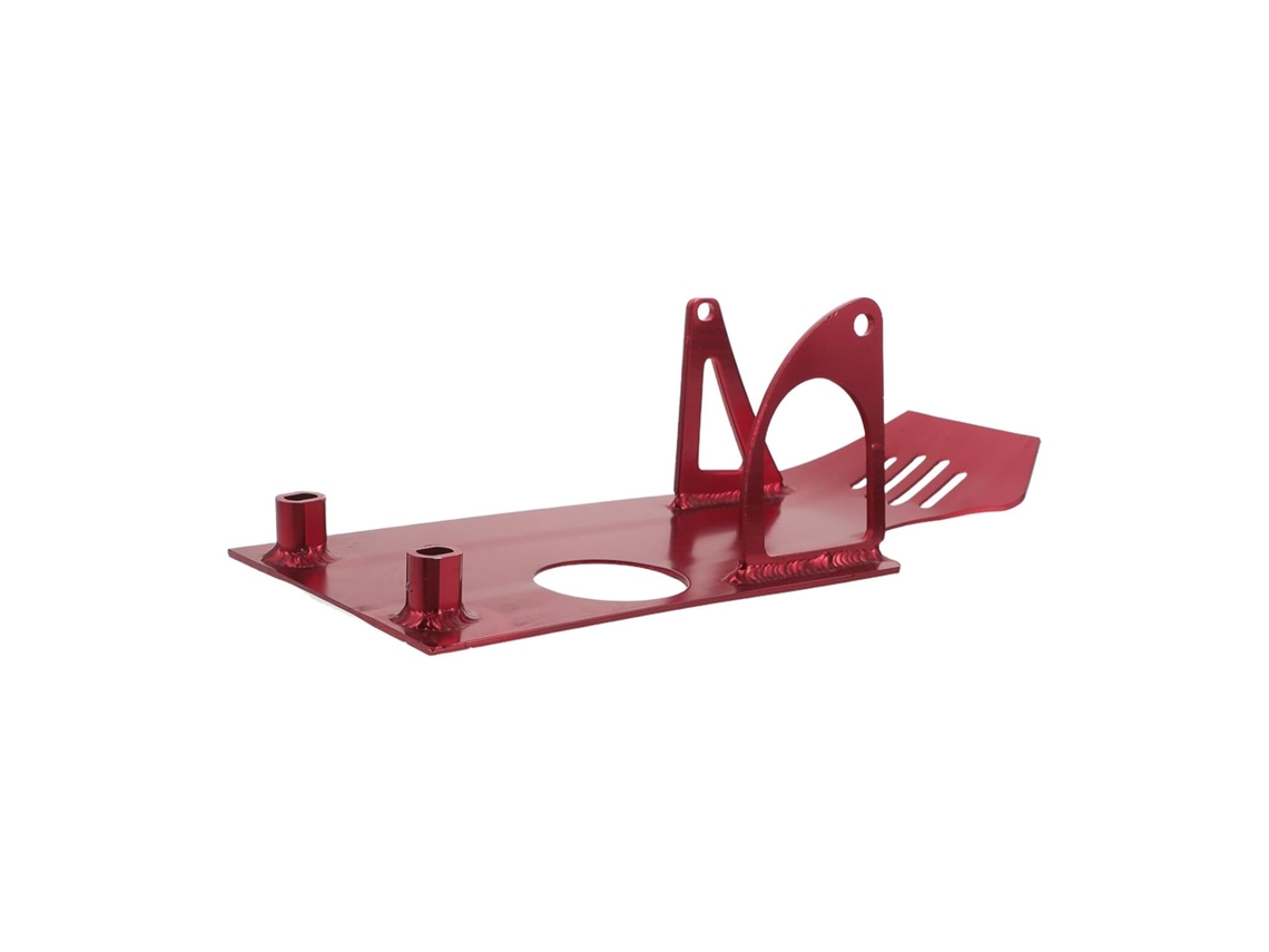 Placa Protectora De Motor De Aleación De Aluminio Rojo Para Motocicletas De 90-125 Cc, Chasis Reforzado.