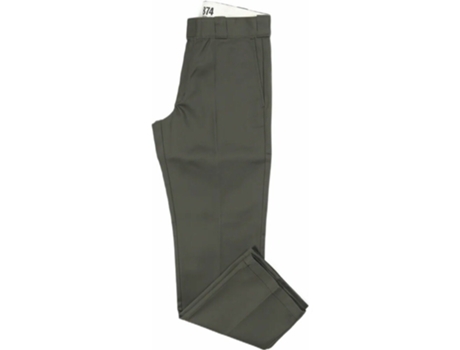 Calça DICKIES Calças 874 Work Verde 38 / 34 Homem