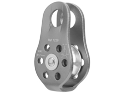 2026-polea Fija Lateral Pequeña De Aluminio 20kn Para Escalada Al Aire Libre Y Trabajos Aéreos Gris
