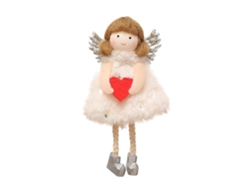 Colgante de muñeca ángel, regalo navideño, decoración de corazón, diseño infantil