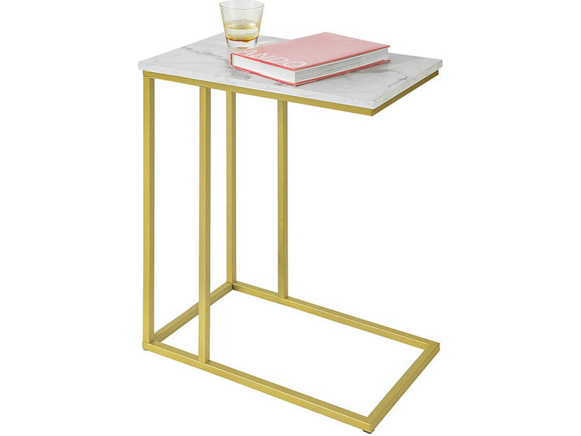 Mesa de Apoyo SOBUY FBT87-G (Dorado - 48x61x30cm - Ferro)