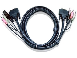 Cables KVM ATEN (KVM - KVM - 5 m m - Negro)