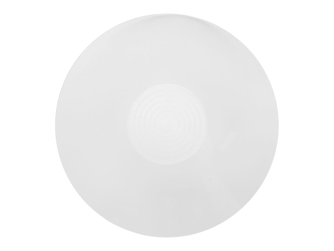 Tapete Antiestático De Ácrylico Para Toca-discos Lp 12 Polegadas Melhora Qualidade Do Som Branco