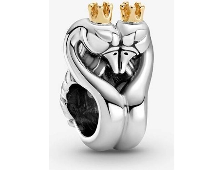 Charm PANDORA Cisnes y Corazón (Plata - Plateado - Talla Única)