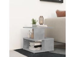 Mesa Auxiliar De Madera Ingeniería Gris Hormigón 40x40x40 Cm