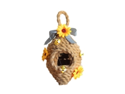 Colgante De Panal Con Diseño De Girasol, Temática Del Festival De Las Abejas, Cuerda Tejida, Para Decoración Del Hogar, Jardín Y Patio.