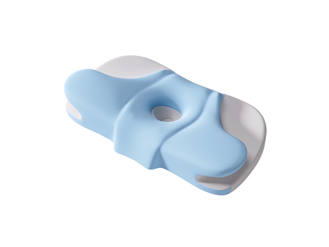 Almohada Cervical Ergonómica De Espuma Viscoelástica Transpirable Adecuada Para Aliviar El Dolor De Cuello (azul) Cuich