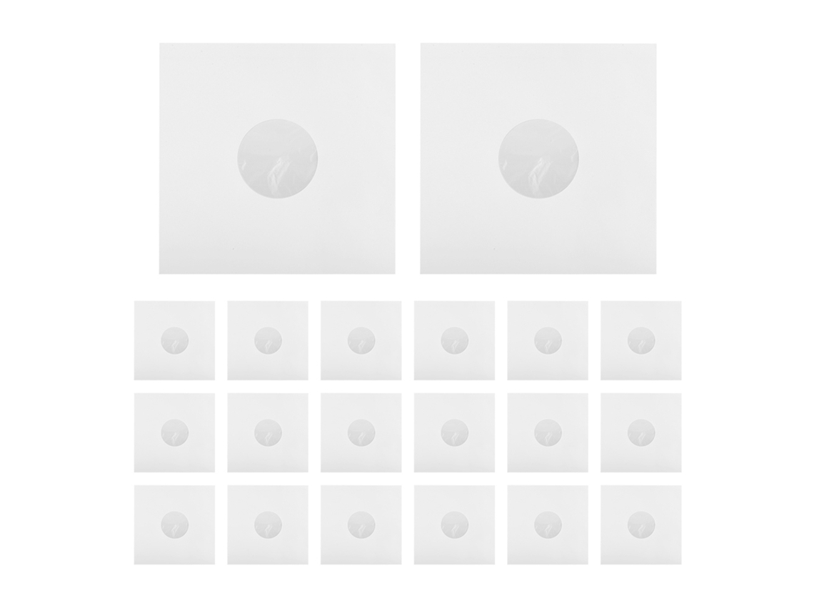 20 Bolsas Protectoras Antiestáticas Para Grabadoras De Vinilo De 12 Pulgadas Con Bolsillo Interior.