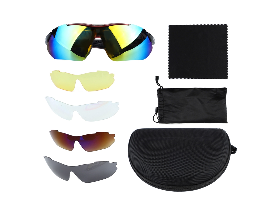 2026-gafas De Sol Deportivas Con 4 Lentes Extra Para Ciclismo Conducción Pesca Viajes