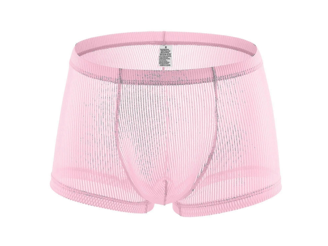 Calzoncillos bóxer sexys, finos y transpirables para hombre, ropa interior erótica