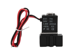Válvula Solenoide De Accionamiento Directo De 2 Posiciones Y 2 Vías, Cuerpo De Aluminio, Dc24v G1/4, Para Agua, Aire Y Aceite.