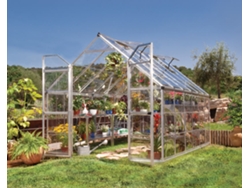 CANOPIA Octave Invernadero de Jardín de Policarbonato 367X244X229 cm Transparente Plata