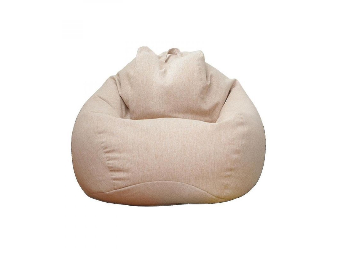 Sillón De Gran Tamaño Para Adultos Y Niños Funda De Manta Lino Algodón Transpirable Lavable Para Sala Dormitorio Kfb 90 * 110 Cm Caqui