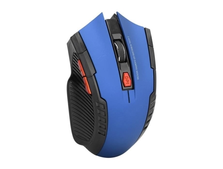 HURRISE Ratón Óptico 2.4G Ratón con Cable 3 Niveles Computadora Óptica Ajustable Dispositivo Externo Azul