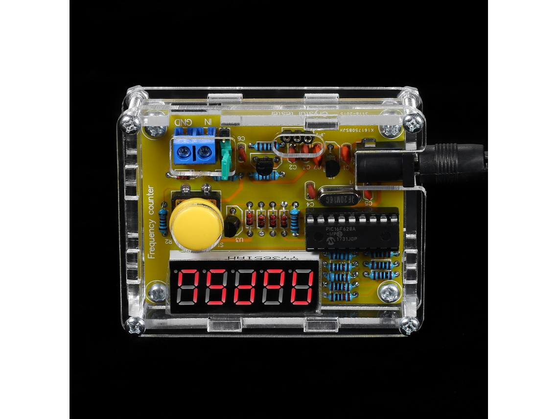 Probador De Frecuencia Diy De 1 Hz A 50 Mhz, Oscilador Contador De Cristal Con Carcasa Transparente.