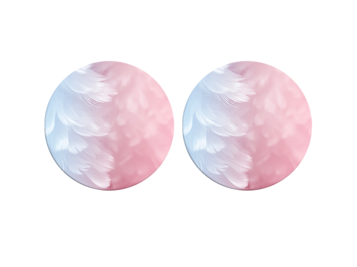 Juego de Sousplats de Cerámica Absorbente con Base de Corcho - Mármol Oro Rosa NEVEANCE