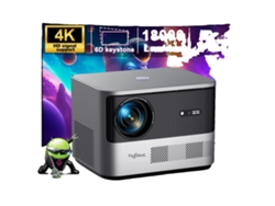 Proyector Thundeal Tda6w, 18 000 lúmenes, resolución 1920 x 1080p, versión original de Android