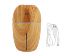 Humidificador Madera Mini Usb - Portátil, Silencioso, Luz Ambiental (claro)