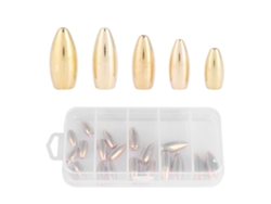 Kit De Plomos De Pesca Ligeros Y Duraderos De Cobre Y Latón Con Estuche De Pesca.