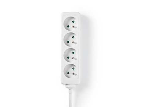 Regleta de Enchufes NEDIS Tipo Francia/Tipo y Cee 7/6 4 Tomas 1,50 Metros 3680 W 16 A