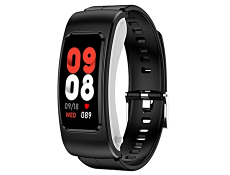 Smartwatch K60 1.08 '' Banda de silicona Auricular desmontable Vida resistente al agua Soporte Llamada Bluetooth (Negro)