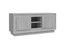 Maison Exclusive - Mueble Para Tv Madera Contrachapada Gris Sonoma 102x35x45 Cm