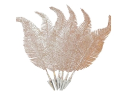 6 Plumas Navideñas Brillantes - Decoraciones Navideñas, Artículos Nuevos Para La Decoración Del Hogar (oro Y Rojo)