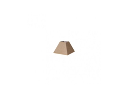 Pantalla Piramide Divos E27 Marron 15dx8dx11h Saco-yute
