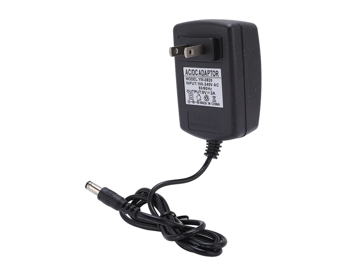 Adaptador De Alimentação 8v 2a Com Porta Dc 5.5x2.5mm Cabo De Carregamento Para Alto-falante Tela Led Placa Us Plug