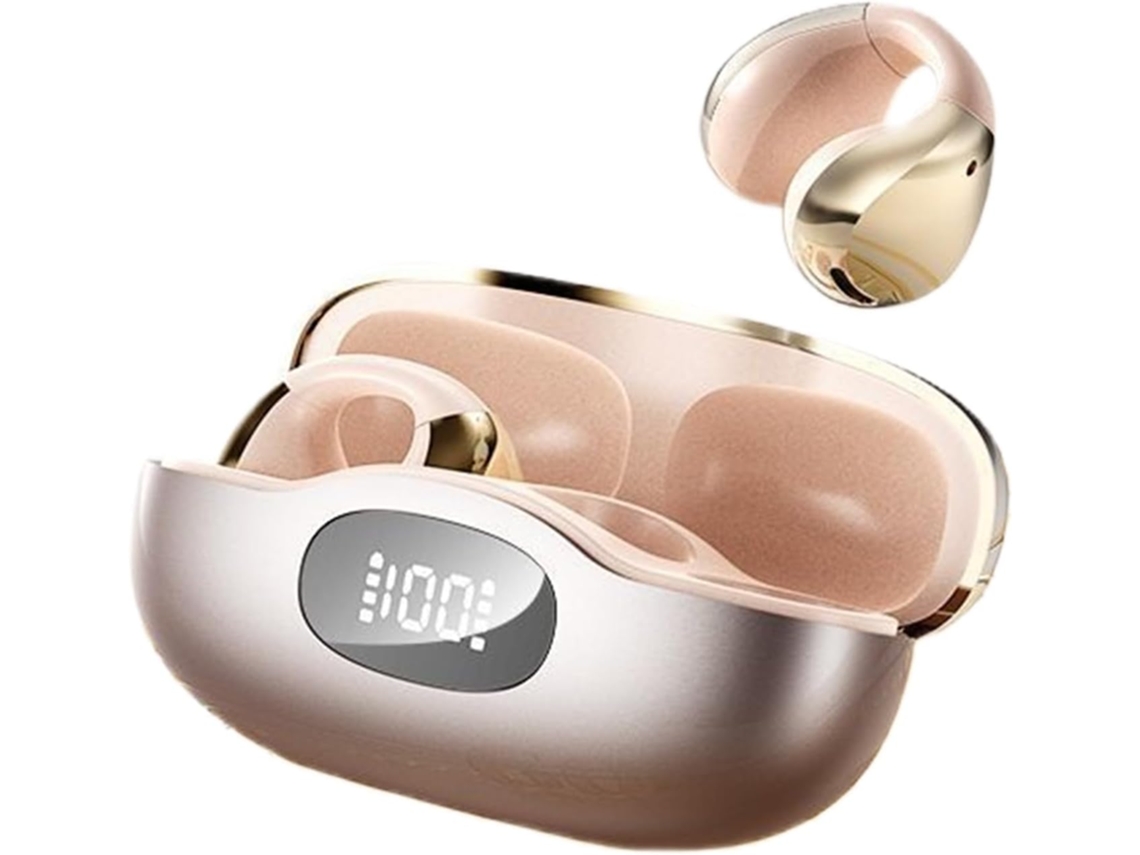Auriculares Con Cable De Oído Abierto | Auriculares Ligeros Con Clip | Diseño