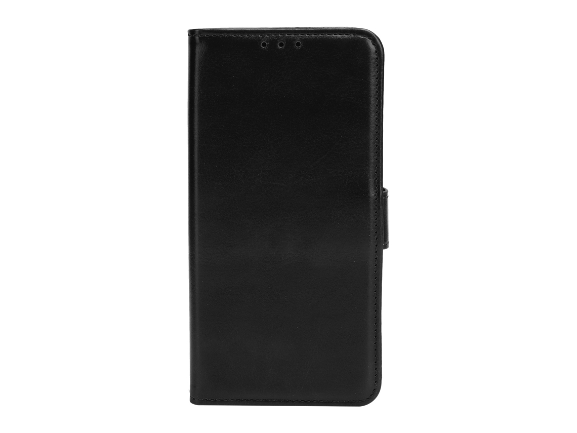 Capa De Couro Anti-impacto Com Slot Para Cartões Para Samsung S21 Fe Cor Preta