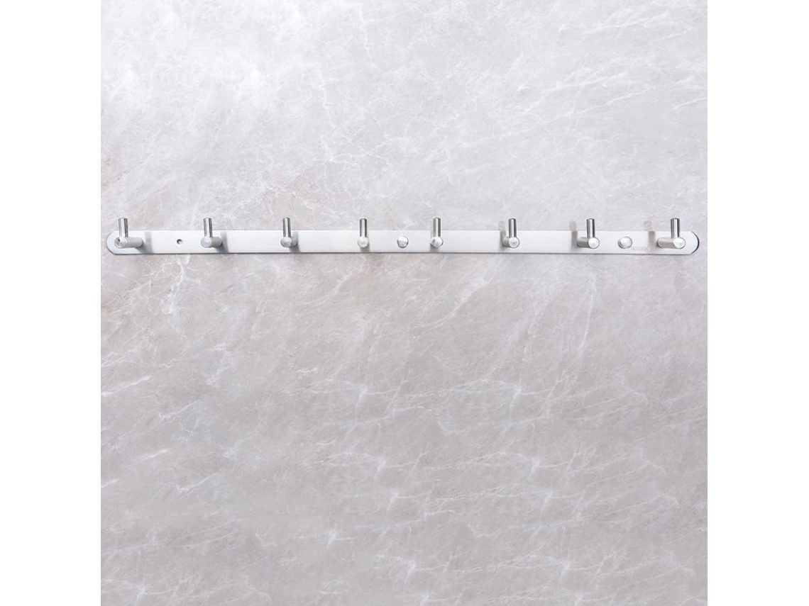Puerta De Acero Inoxidable 304 8 Arkero Plata Gancho Cilíndrico Sólido Para Pared Casa