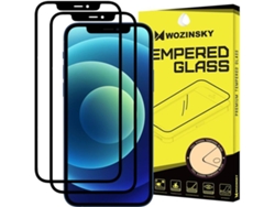 Protector Cristal Templado iPhone 12 Mini LMOBILE Full Glue Negro