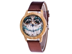 Reloj De Pulsera De Cuarzo Para Hombres Mujeres Estudiantes Zhoulianfa Marrón