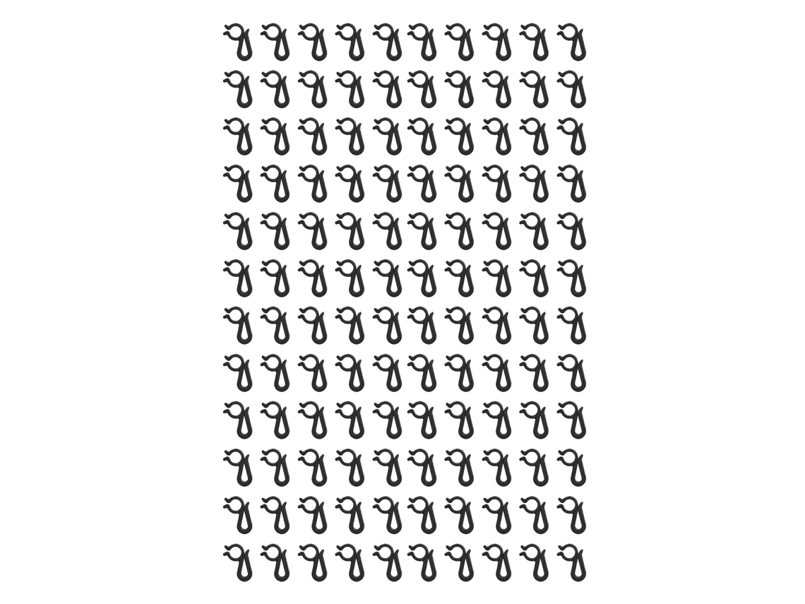 120 Clips De Luces Navideñas Reutilizables Impermeables Para Exterior Plastico Negro