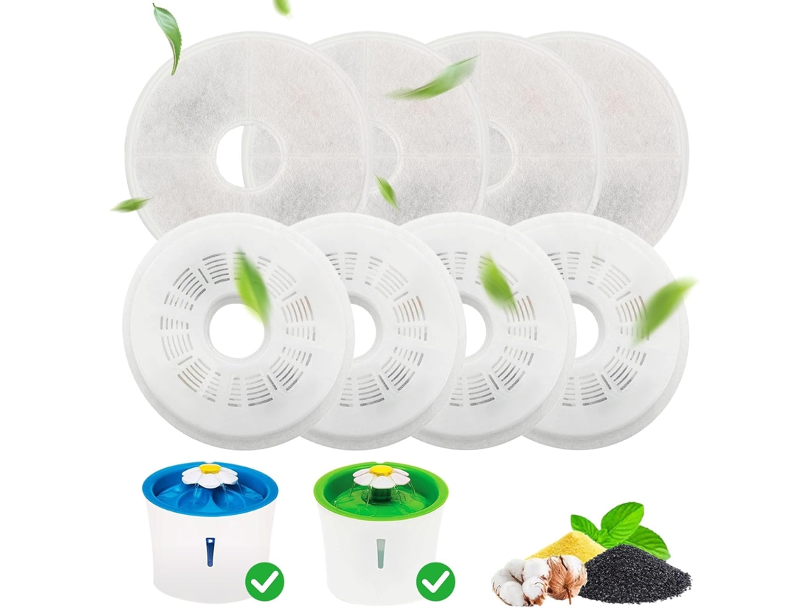 8 Piezas, Fuente Para Gatos, 3 Litros, Catit De Repuesto