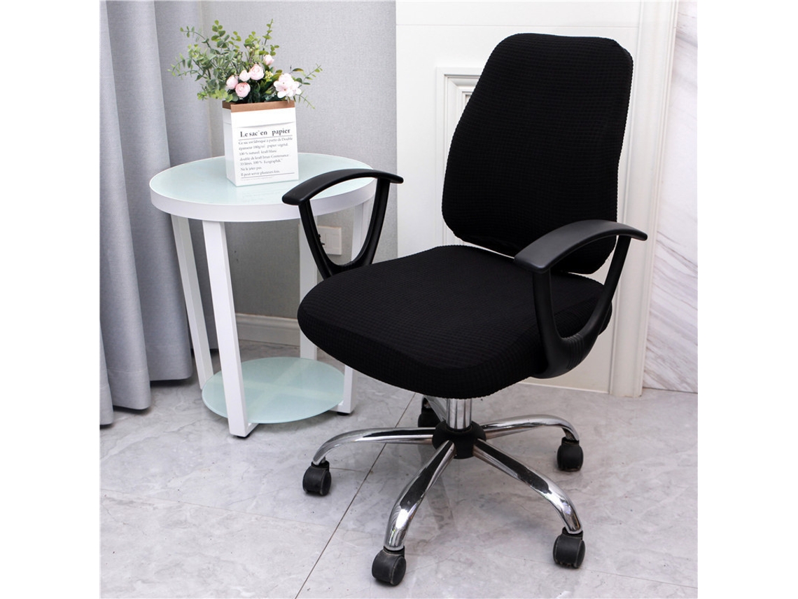 Funda Protectora Universal Para Silla Giratoria Desmontable Y Lavable (negro) Eifson