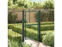 Puerta de valla de acero verde de 100 x 150 cm WSD245280 Lovely Home