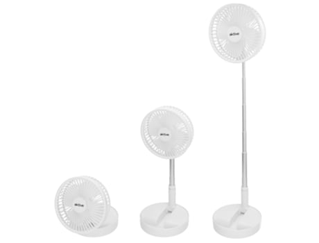 Ventilador de Pie Plegable sin Cables de 4 Velocidades con USB AKTIVE