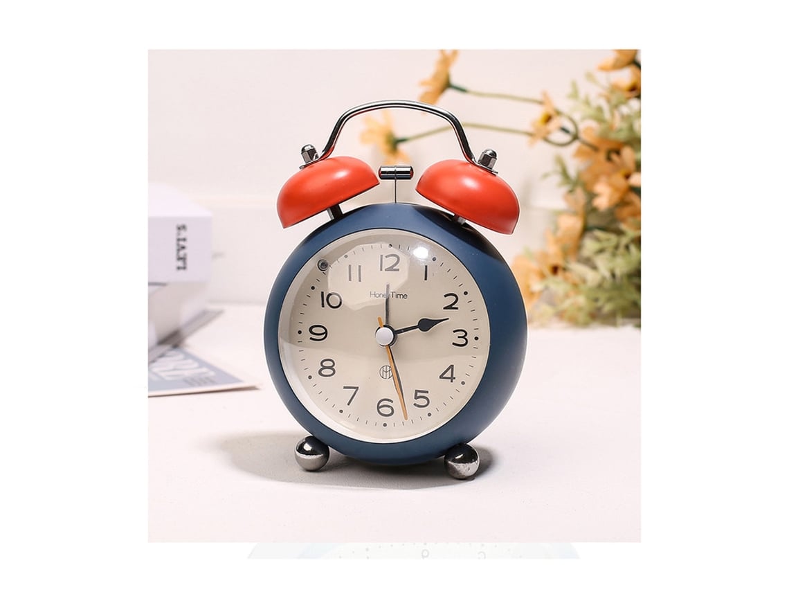 Alarma de mesita de noche convexa de 3 pulgadas, reloj despertador  silencioso para niña, reloj personalizado con luz nocturna, reloj Boutique  para estudiantes HHZ