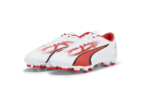Botas de fútbol Unisex para Fútbol PUMA Ultra Play Fg Blanco (44)