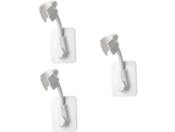 Soporte De Pared Ajustable De Plástico De 6 Piezas Para Cabezal De Ducha, No Requiere Perforación.