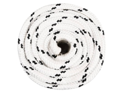 Cuerda Para Barco Trenzada Poliéster Blanco 16 Mmx50 M