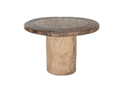 Mesa Comedor Teca Pieza Unica 110x110x76cm